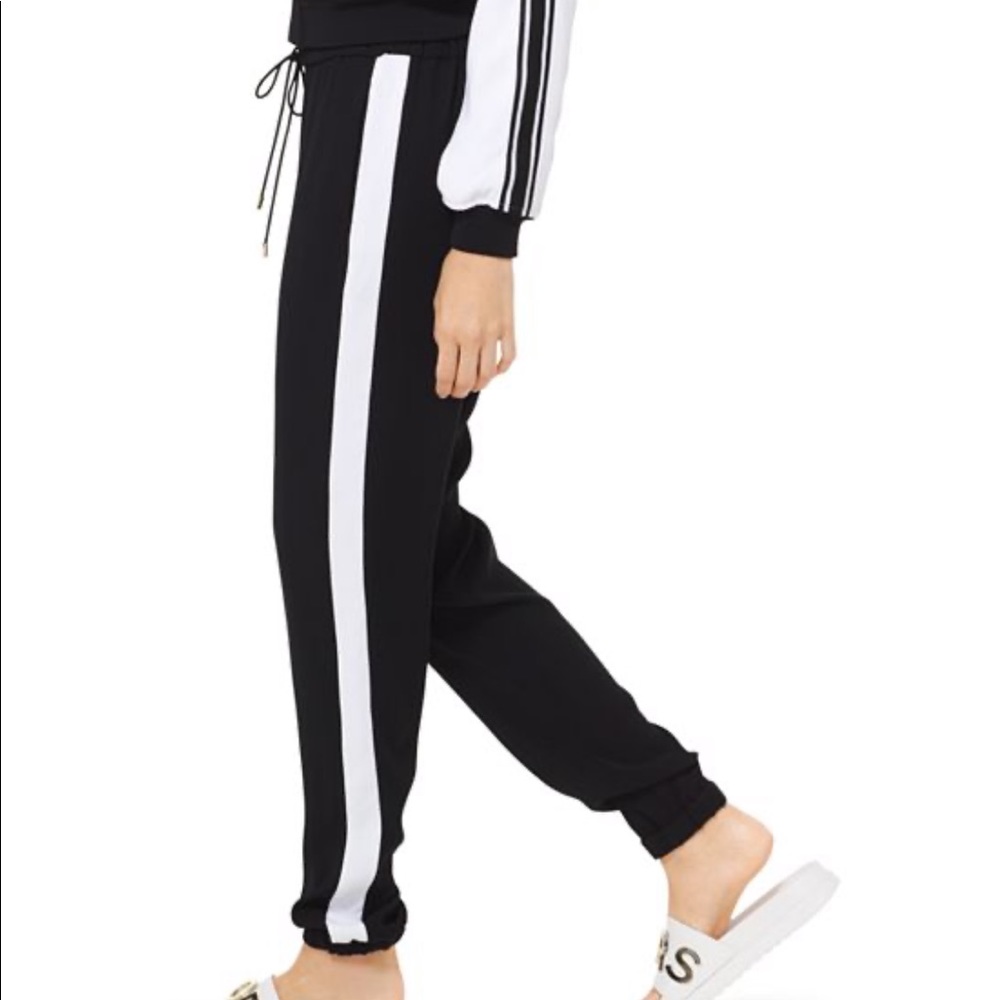 Michael Kors Contrast Stripe Joggers Black Size XS